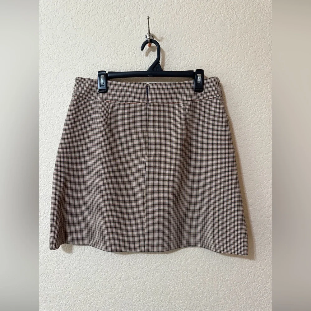 Tory Burch Plaid‎ Mini Skirt Women’s Sz 10 Houndstooth Checkered Classic Luxury